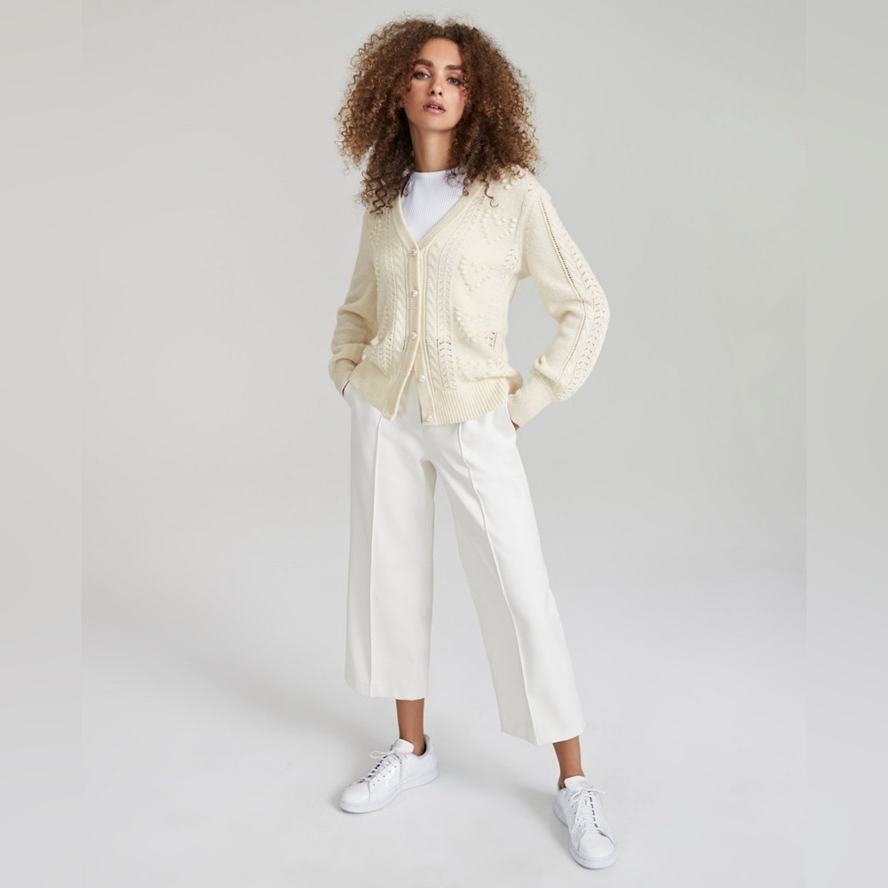 100% Cashmere Hearts Cardigan